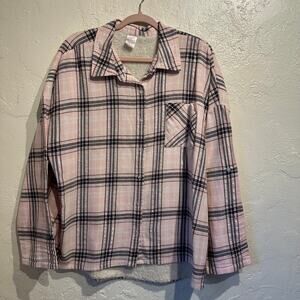 No Boundaries Size XXXL 21 Flannel Fleece Plaid Shirt Jacket Fairy Whimsygoth